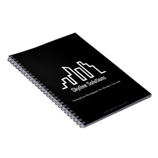 Cuaderno Bloc de notas negro oscuro con diseño Minimalista 