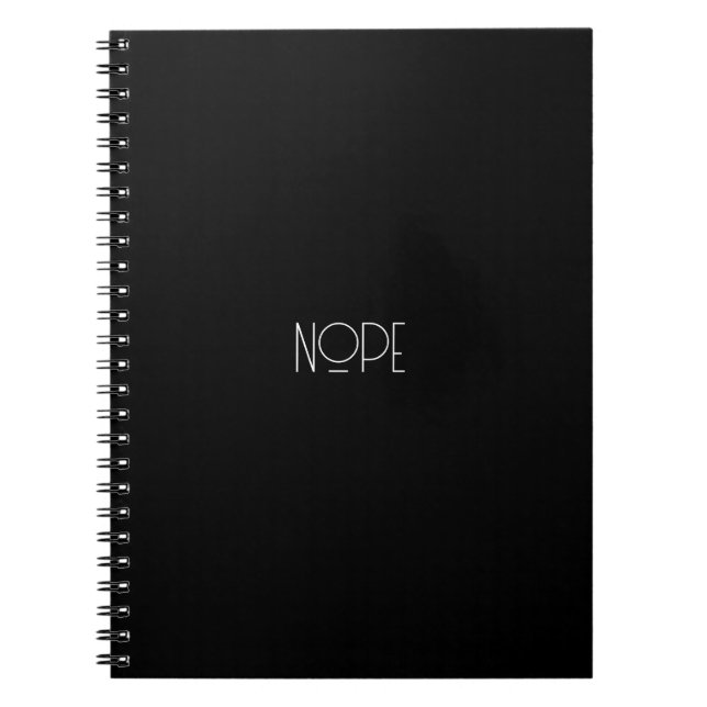 Cuaderno bloc de notas NOPE (Frente)
