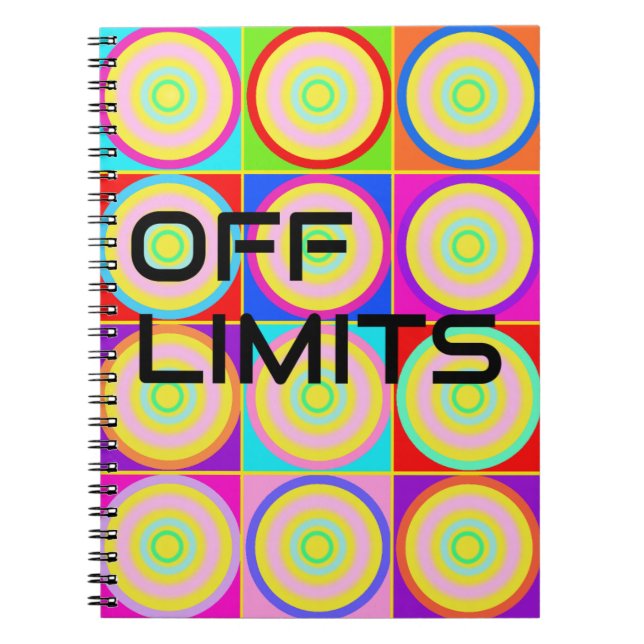 Cuaderno Bloc de notas "Off Limits" (Frente)