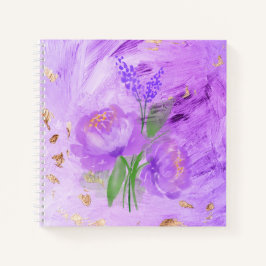 Cuaderno Bloc de notas ortopédico elegante con color morado