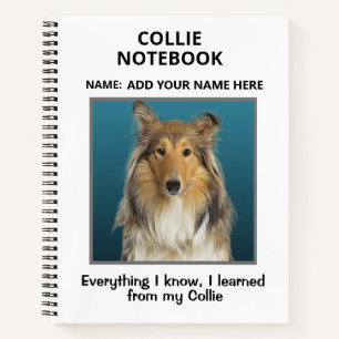 Cuaderno Bloc de notas para amantes de collies