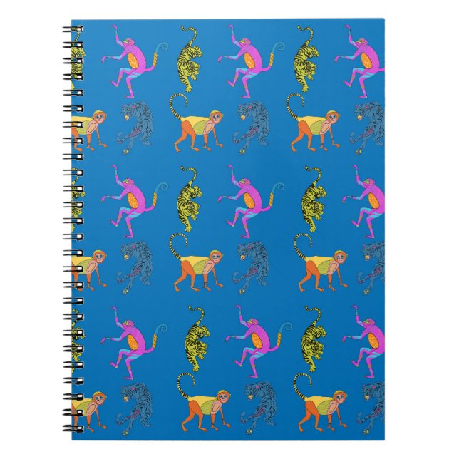 Cuaderno Bloc de notas para animales de la jungla (Frente)