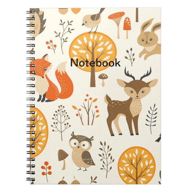 Cuaderno Bloc de notas para animales personalizados (Frente)