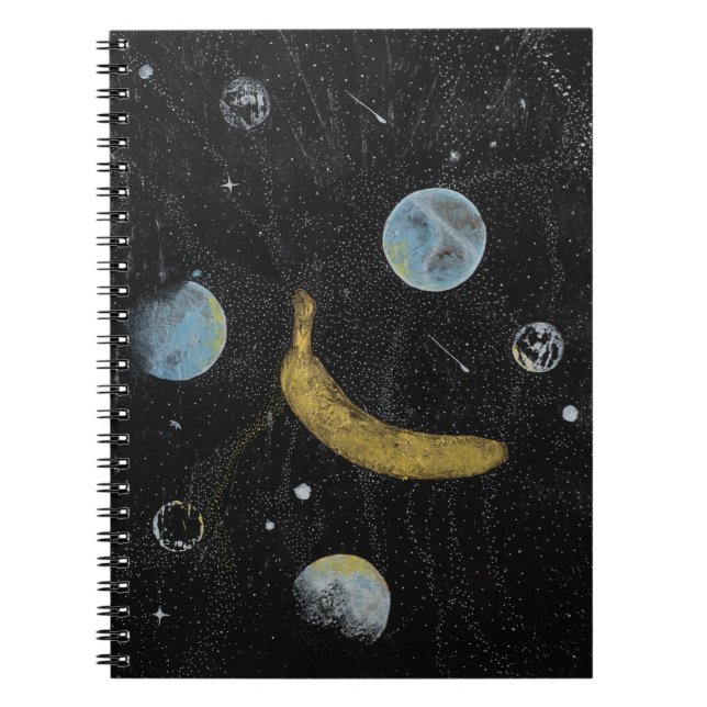 Cuaderno Bloc de notas para banana espacial (Frente)