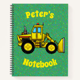 Cuaderno Bloc de notas para bulldozer