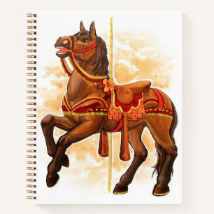 Cuaderno Bloc de notas para caballos Carrusel Bay