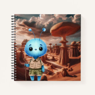 Cuaderno Bloc de notas para caminantes alienígenas con colo