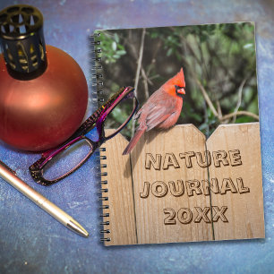 Cuaderno Bloc de notas para cardenales (rojo pájaro)
