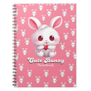 Cuaderno Bloc de notas para conejitos espirales