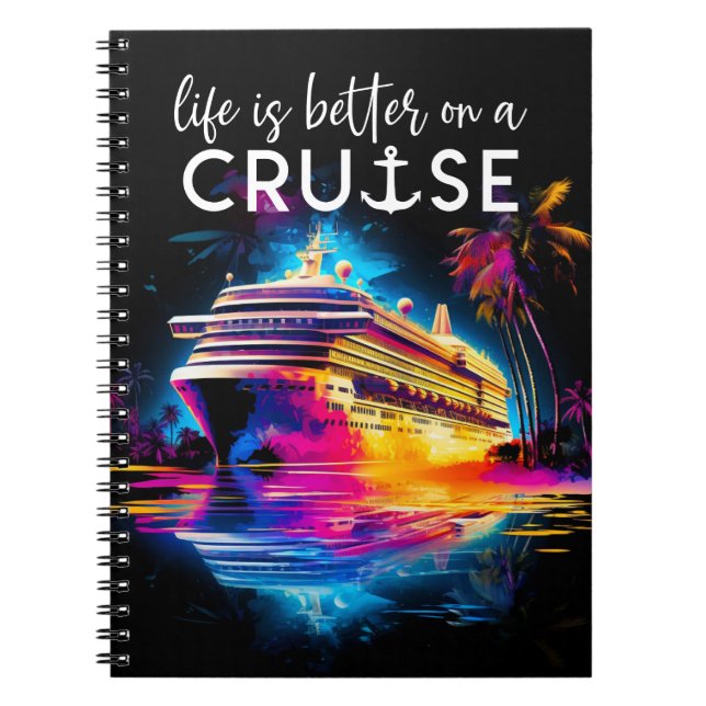 Cuaderno Bloc de notas para cruceros fluorescentes (Frente)