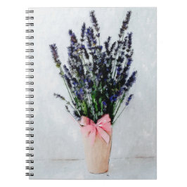Cuaderno Bloc de notas para cubrecamas de agua de lavanda