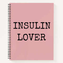 Cuaderno bloc de notas para diabetes rosa
