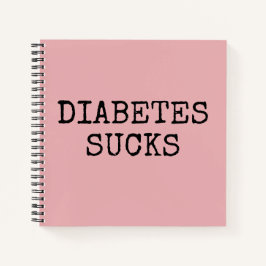 Cuaderno bloc de notas para diabetes rosa