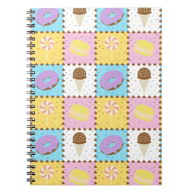 Cuaderno Bloc de notas para dulces ansiosos (Frente)