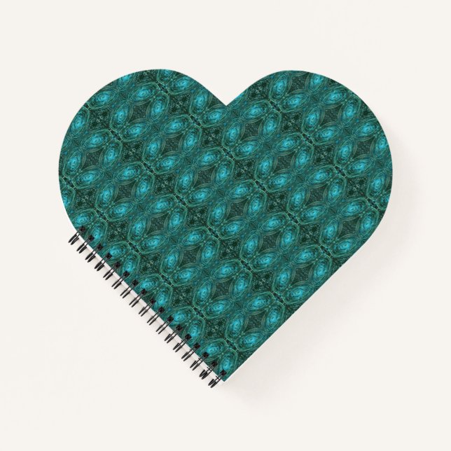 Cuaderno Bloc de notas para el corazón de la galaxia verde  (Anverso)