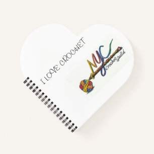 Cuaderno Bloc de notas para el corazón del Gremio de Croche
