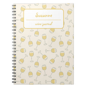 Cuaderno Bloc de notas para el diario de degustación de vid