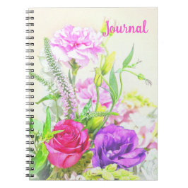 Cuaderno Bloc de notas para el diario de estilo vintage Flo