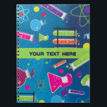 Cuaderno Bloc de notas para el Personalizado de Mad Science<br><div class="desc">Boletín de Personalizado de Científicos Locales. Personalizar el frente con o sin texto.</div>
