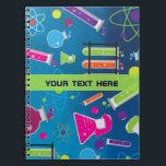 Cuaderno Bloc de notas para el Personalizado de Mad Science<br><div class="desc">Boletín de Personalizado de Científicos Locales. Personalizar el frente con o sin texto.</div>
