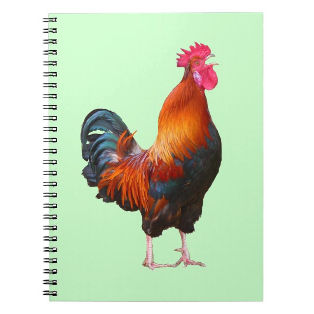 Cuaderno Bloc de notas para el recorte de gallos de gallos (Frente)