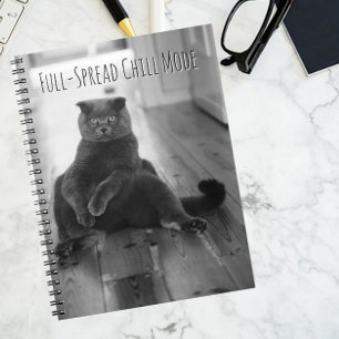 Cuaderno Bloc de notas para escalado de gato negro vintage