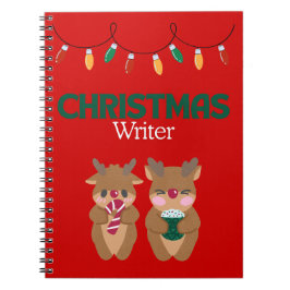 Cuaderno Bloc de notas para escritores de navidades - Reind