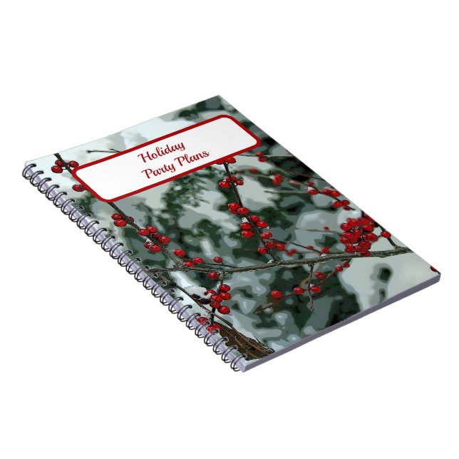 Cuaderno Bloc de notas para feriados de Navidades Red Winte (Lado Derecho)