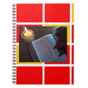 Cuaderno Bloc de notas para fotos de la Biblia y la Vela (8