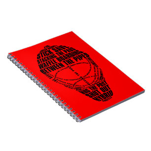 Cuaderno Bloc de notas para gafas de hockey