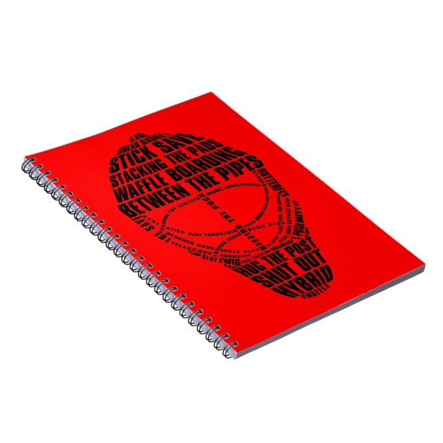 Cuaderno Bloc de notas para gafas de hockey (Lado Derecho)