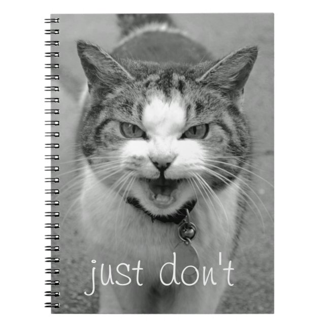 Cuaderno Bloc de notas para gatos de Crabby (Frente)