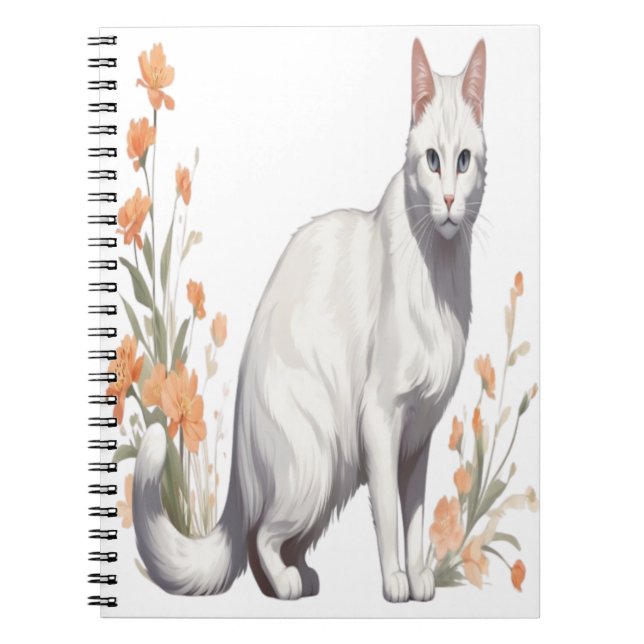 Cuaderno Bloc de notas para gatos de moda - Diario de cubie (Frente)