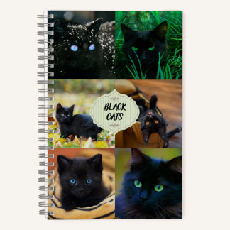Cuaderno Bloc de notas para gatos negros