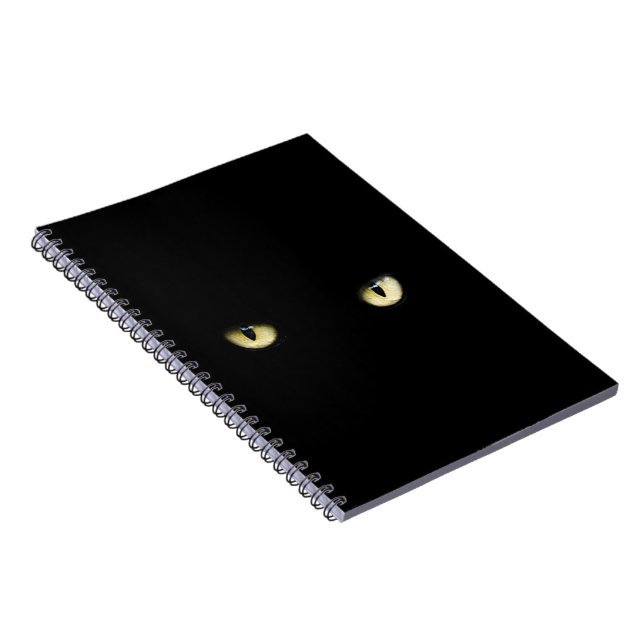 Cuaderno Bloc de notas para gatos negros de Halloween (Lado Derecho)