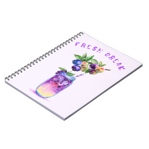 Cuaderno Bloc de notas para Guay con zumo de moras y zumo d