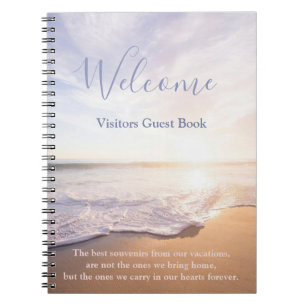 Cuaderno Bloc de notas para huéspedes de alquiler de vacaci