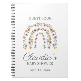 Cuaderno Bloc de notas para invitados de Baby Shower sobre 