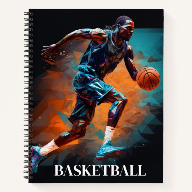 Cuaderno Bloc de notas para jugadores de baloncesto (Anverso)