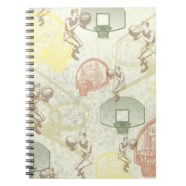 Cuaderno Bloc de notas para jugadores de baloncesto (Frente)