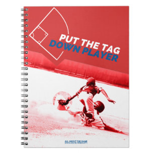 Cuaderno Bloc de notas para jugadores de béisbol