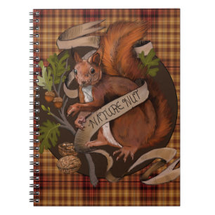 Cuaderno Bloc de notas para la ardilla de la naturaleza