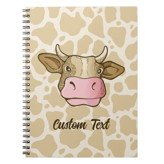 Cuaderno Bloc de notas para la cabeza de vaca (Frente)
