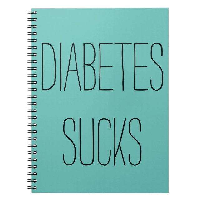 Cuaderno bloc de notas para la diabetes (Frente)