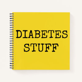 Cuaderno bloc de notas para la diabetes