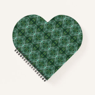 Cuaderno Bloc de notas para la forma del corazón de la gal