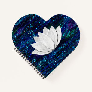 Cuaderno Bloc de notas para la forma del corazón de la gala