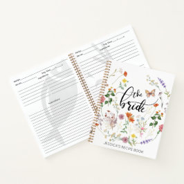 Cuaderno Bloc de notas para la receta de nombres de época d