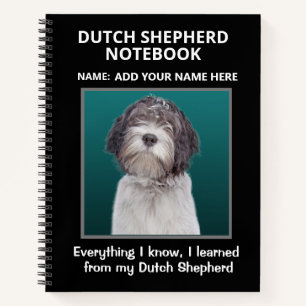 Cuaderno Bloc de notas para los amantes del pastor holandés