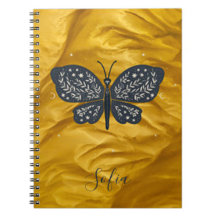 Cuaderno Bloc de notas para mariposa celestial mística de l